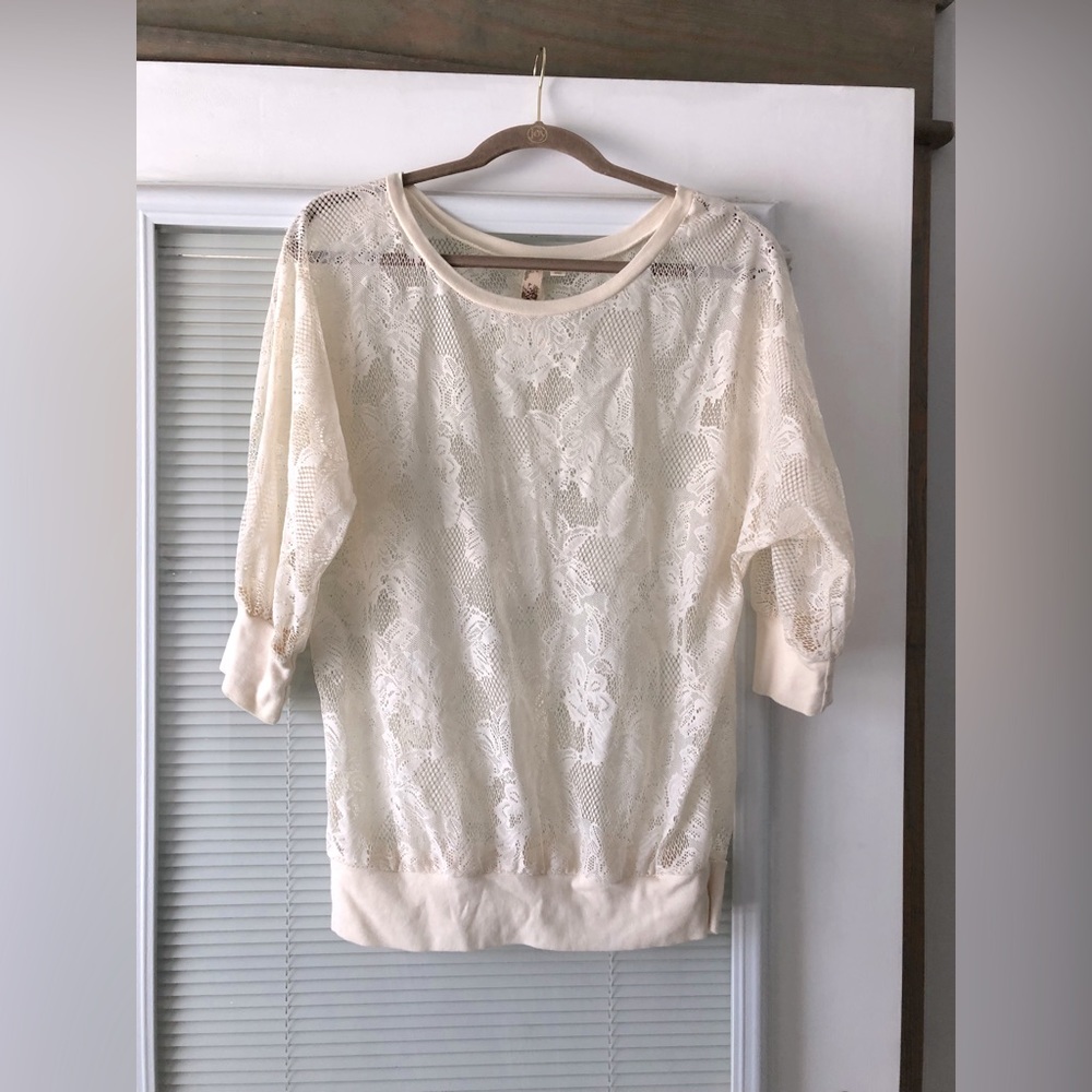 Ivory floral top